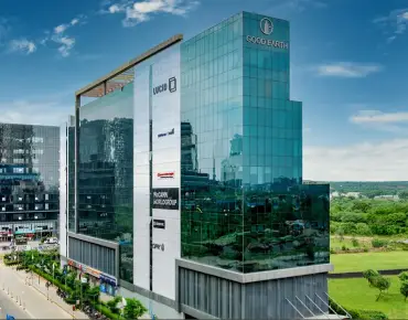 Good Earth Business Bay I, a completed commercial office space located in Sector 58, Golf Course Extension, Gurugram, showcasing modern architecture and prime location.